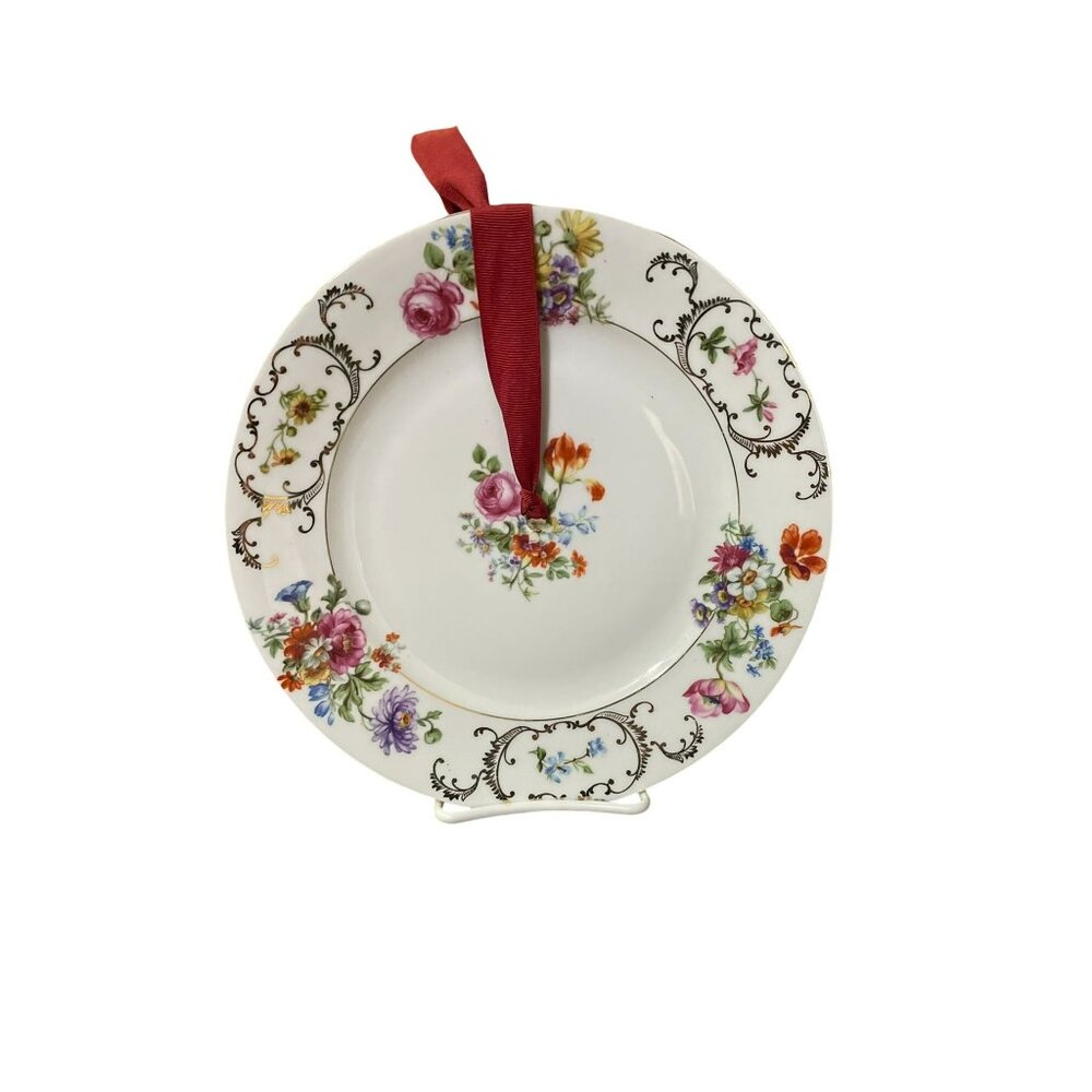 Vintage Victoria Czechoslovakia Plate - DIY Project Used